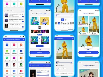 Video Editor App app app design editing app editing tools editor mobile app ui ui design ux video app video editing video editor video editor app video maker video making video tools