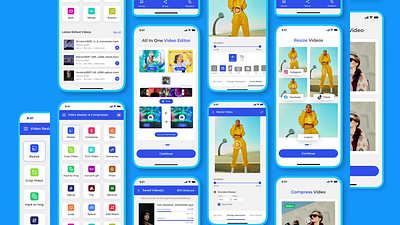 Video Editor App app app design editing app editing tools editor mobile app ui ui design ux video app video editing video editor video editor app video maker video making video tools