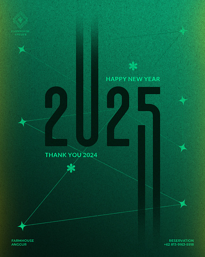 Happy New Year 2025 Design branding graphic design