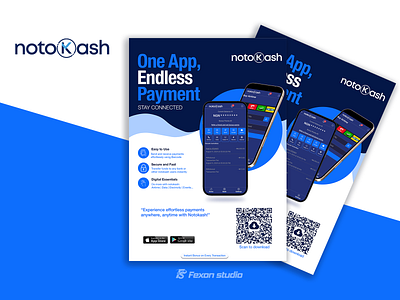 Mobile Payment Solution flyer graphic design mobile app mobile payment notokash