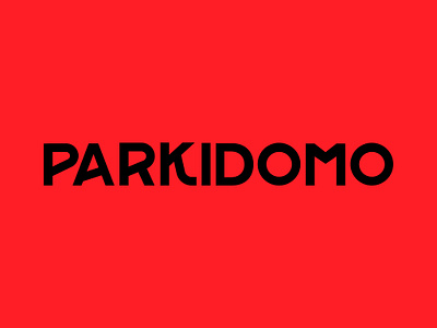 Wordmark Exploration — Parkidomo branding custom type logo logomark san serif typography wordmark