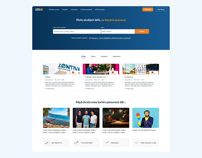 Redesign of Jobs.cz app app design branding design illustration interface ui ui design