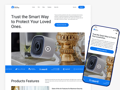 Smart Home Security Camera smart security camera app ui