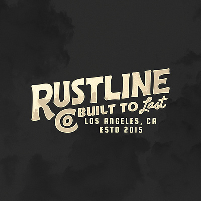 Rustline Co. Vintage Type Work design illustration lettering lettering logo logo logotype outdoor outdoor typography tshirt tshirt design typogaphy