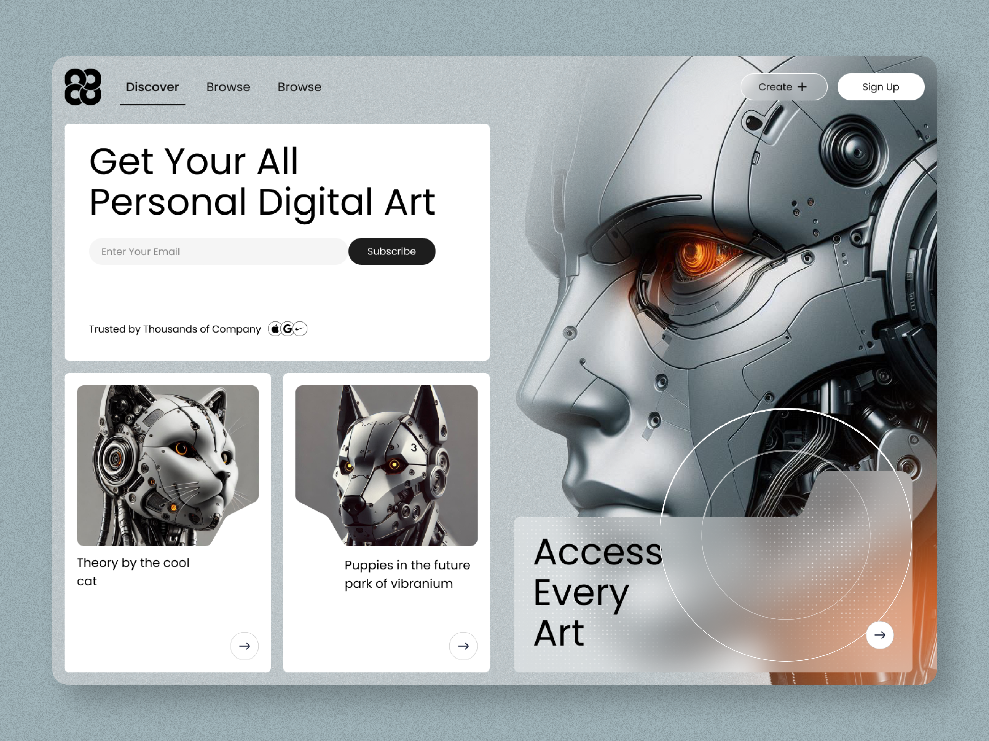 Example of Modern Website Design