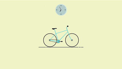 Bicycle Flat Art graphic design logo