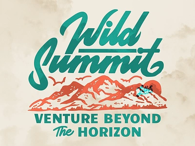 Wild Summit Design Work camp design font hand drawn handmade font illustration lettering lettering logo logo logotype mountain retro tshirt tshirt design typogaphy wilderness