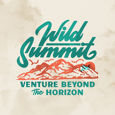 Wild Summit Design Work camp design font hand drawn handmade font illustration lettering lettering logo logo logotype mountain retro tshirt tshirt design typogaphy wilderness