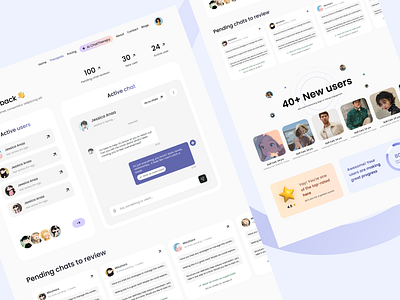 Talk Therapy AI Chat Management Page ai chat design ui uiux web website website design