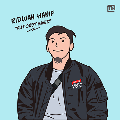 vector flat art of ridwan hanif aesthetic brand flat art people vector