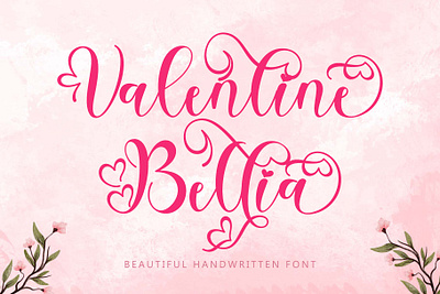 Valentine Bellia beautiful branding design font font design graphic design handwritten illustration invitations logo lovely procreate valentine wedding