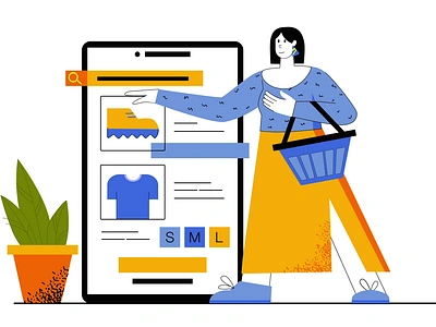 Online Shopping 2D Animation 2d animation app clothes consumer customer digital shopping e commerce ecommerce platform fashion flat illustration mobile shopping motion online shop online shopping online store shopping app shopping cart user