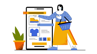 Online Shopping 2D Animation 2d animation app clothes consumer customer digital shopping e commerce ecommerce platform fashion flat illustration mobile shopping motion online shop online shopping online store shopping app shopping cart user