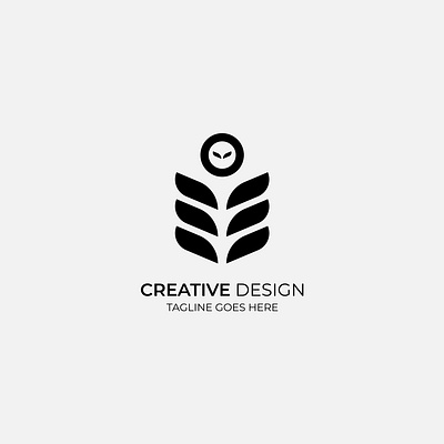 Creative Modern Monochrome Agro Logo Design agro illustration