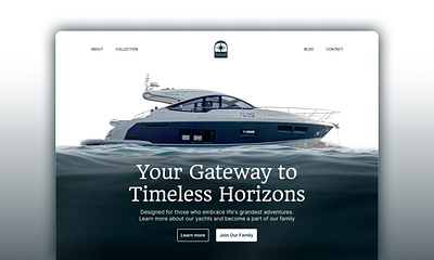 SetSail - Website Design for a Yacht Manufacturing Company boat design landing page luxury manufacturing maritime premium sea ship ui ui design website website design yacht