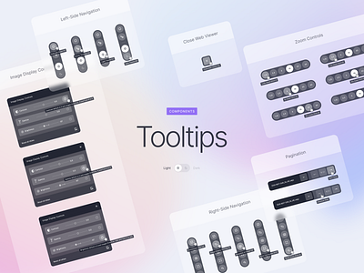 Pathologists Web Viewer - Controls & Tooltips (Light Version) components design system diagnose doctor healthcare medical pathologist ui web app web viewer