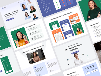 Welinq - Empowering Therapists for Seamless Online Practice ai design landingpage therapy ui uiux web website website design