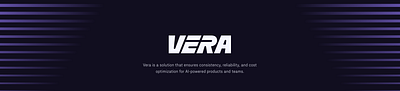 Vera: Streamlined Web Design for a Generative AI Platform branding design illustration landing page ui user experience user interaction ux