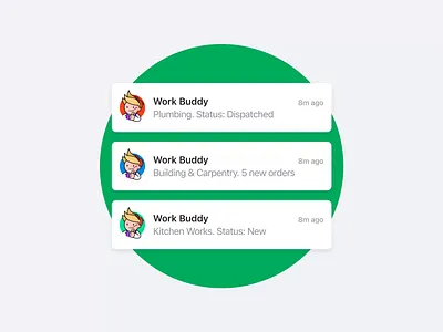 Alerts & Updates, Notifications for Web App | Work Buddy alert animation app contextual notification design illustration in app message mobile mobile app motion motion graphics notification product product design ui ux uxui web web app web designe