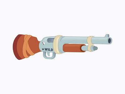 Classic Pump Shotgun illustration vector