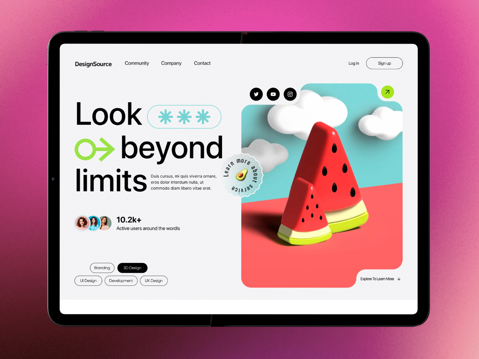 Learning website ui design by Roohi Koohi on Dribbble