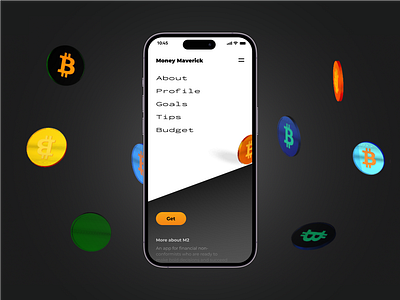 Website Concept for a Crypto Startup concept crypto mobile ui