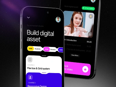 Course application ui design course app education education app learning app learning management system minimal design mobile app design mobile learning online course study app