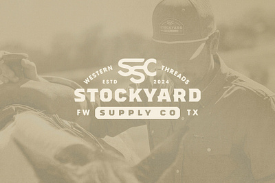 Stockyard Supply Co. Logo apparel branding campaign cattle brand cowboy design dust fort worth horses logo logo design monogram new graphics outlaw ranch brand stockyards texas graphics vector western wild west