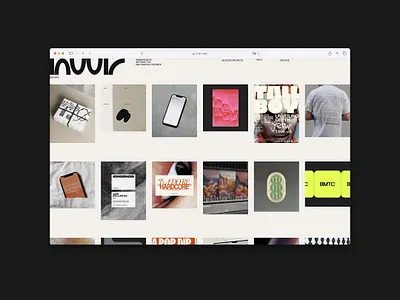 N-W-R. Personal website branding concept design logo minimalistic typography ui web