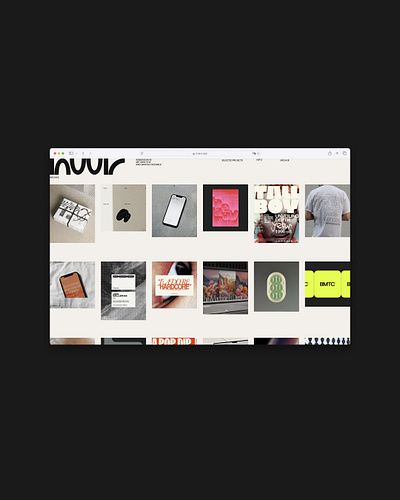 N-W-R. Personal website branding concept design logo minimalistic typography ui web