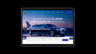 Luxury Car Rental Services SaaS Website 3d branding clients design designer figma graphic design home page landing page motion graphics pitched ui user interface ux