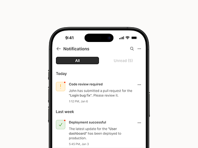 Daily UI #049 - Notifications app challenge daily dailyui dailyui049 dailyui49 design development notifications tasks ui ux