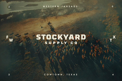 Stockyard Supply Co. Western Apparel Branding Campaign branding branding campaign cattle brand cowboy fishing fort worth hunting illustration logo logo design ranch brand stockyards texas western apparel western branding wild west