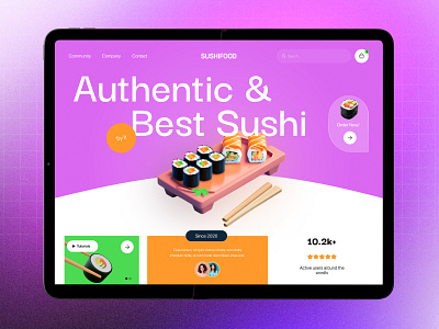 Food Delivery Website UI Design food delivery food website hero section minimal ui modern design modern slider online delivery online food online food ordering order food online restaurant website web design website design