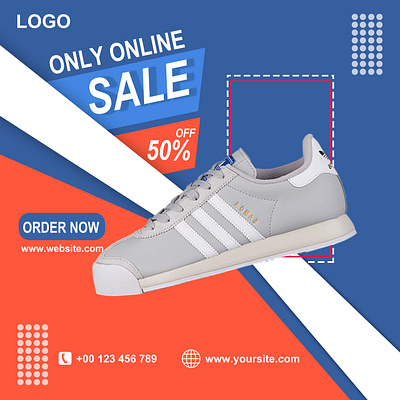 Online Shoes Sale branding design graphic design product design social media post