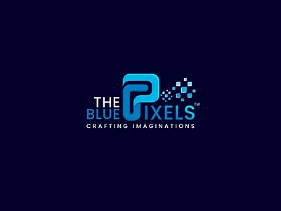 Brand Logo Blue Pixels brand branding graphic design logo logos photoshop web design