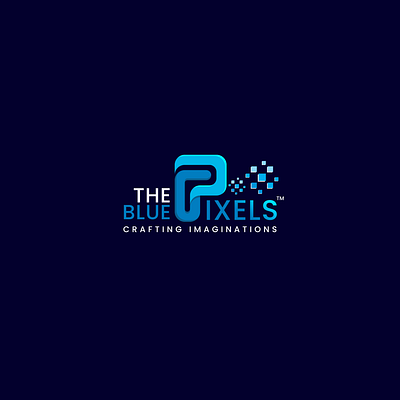 Brand Logo Blue Pixels brand branding graphic design logo logos photoshop web design