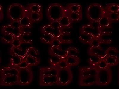 Obsessed 3d typography after effects bloody cinema4d creative obsession creative struggles custom type dark design dark side dark typography design trend flow kinetic type kinetic typography motion graphics obsessed obsession passion and pain reflections typography