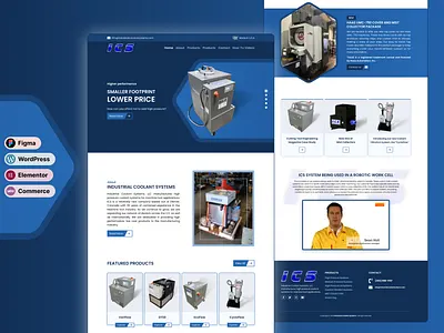 ICS Industrial Machine Parts WooCommerce Website advanced custom fields plugin custom web design design ecommerce ecommerce website elementor figma home page landing page php product website responsive design ui woocommerce woocommerce landing page wordpress wordpress website