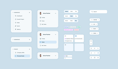 🧩 UI system components design system mobile product ui