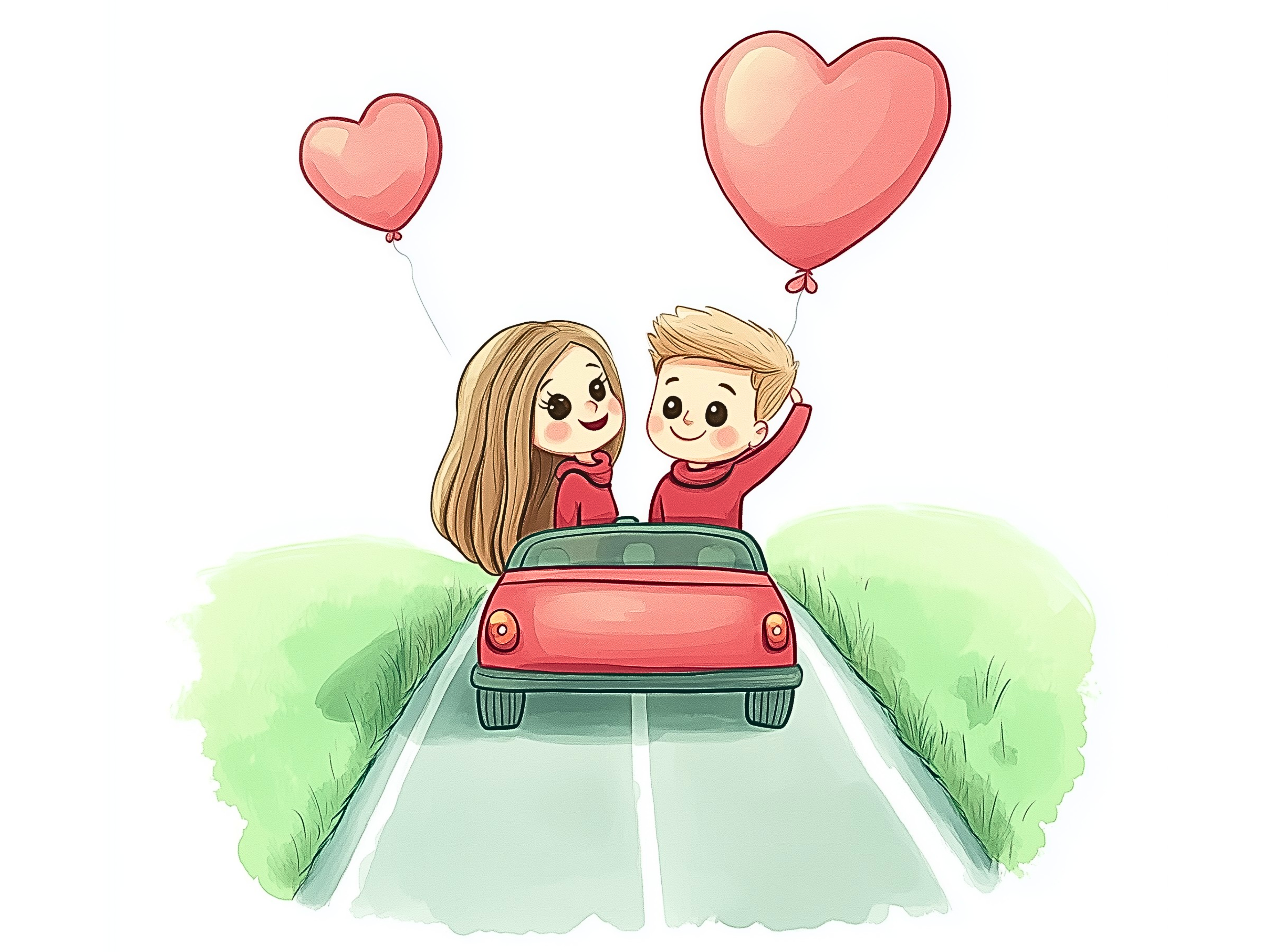 Consistent Illustration of Josh & Sarah for Love Books illustrator for books svgdaddy