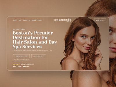 Jesamondo Salon - Spa & Beauty Salon beauty beauty salon boston design fashin salon spa ui ui design web design web site