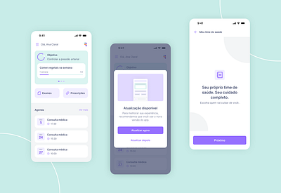 Screens design system mobile product ui