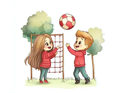 Consistent Illustration of Josh & Sarah for Love Books illustrator for books svgdaddy