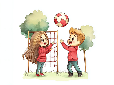 Consistent Illustration of Josh & Sarah for Love Books illustrator for books