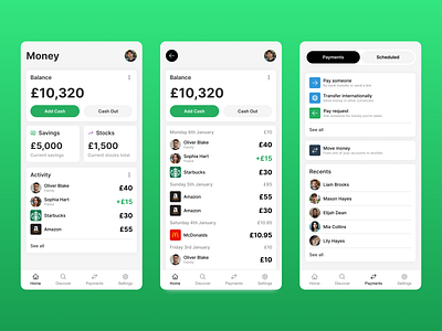 Seamless Money Management App – UI/UX Concept 🚀 app appdesign casestudy design figma ui uidesign uxdesign