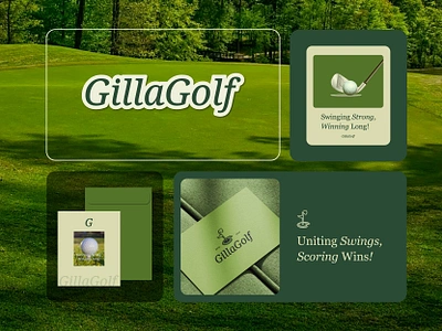 Gillagolf | Golf Branding | Sports branding golf golf ball golf bat golf branding golf court golf logo golflogo 2025 logo design 2025 minimal logo retro modern logo sports brand identity sports branding vintage logo visual identity