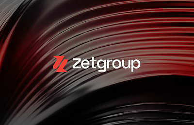 Zetgroup Logo & Branding arrow arrows black branding clean data gradient grid icon logo modern red tech transfer z