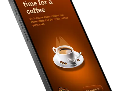 Coffee App branding graphic design ui