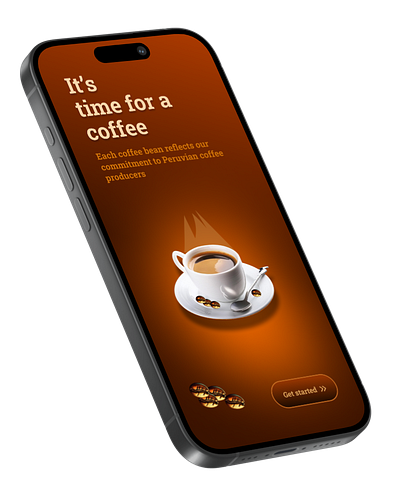 Coffee App branding graphic design ui